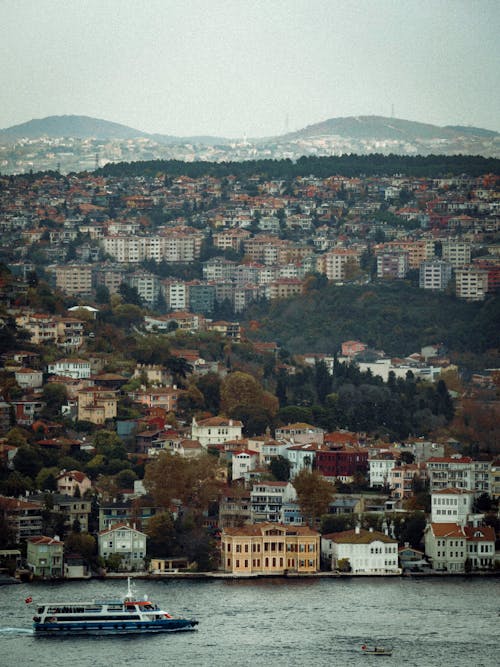 Ingyenes stockfotó boszporusz, domb, épületek témában