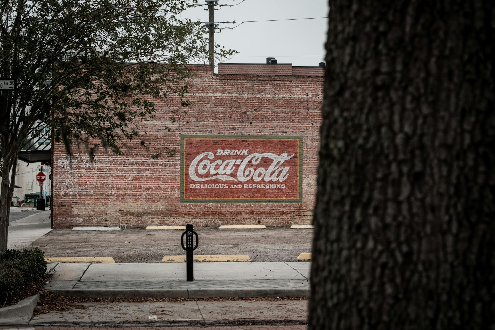 Coca Cola Wall Painting on Brick Wall