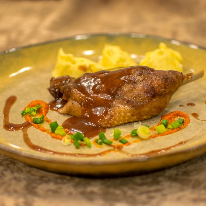 Slow Cooker Duck Confit and Cherry Sauce