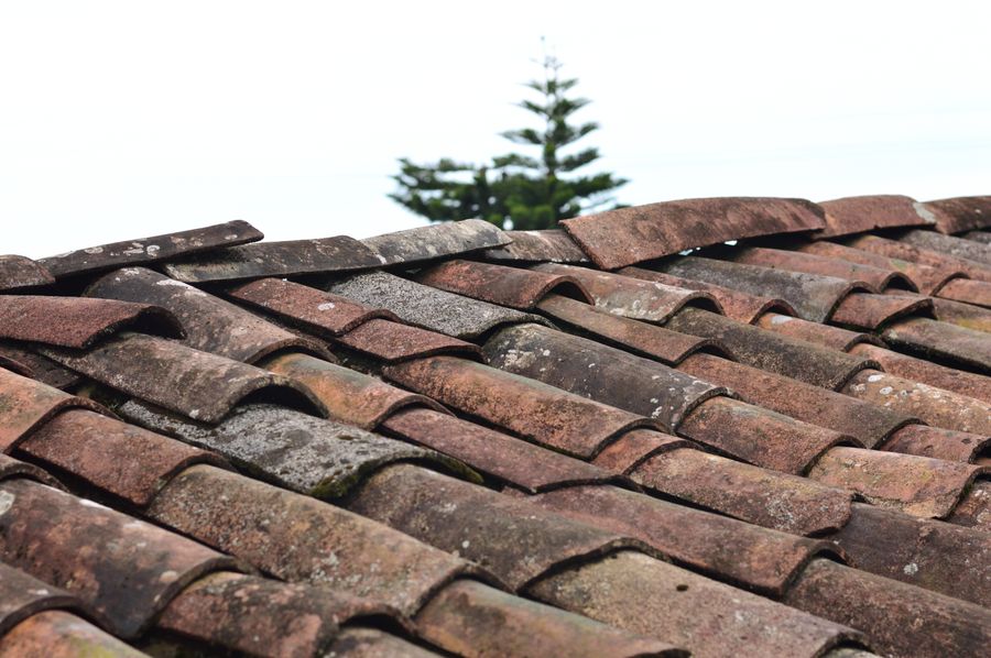 Close-up of premium roof shingle texture