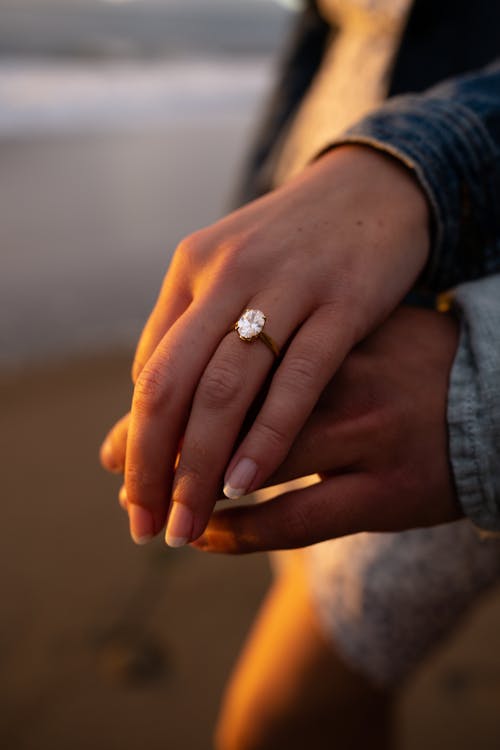 Close Up Photo of an Engagement Ring