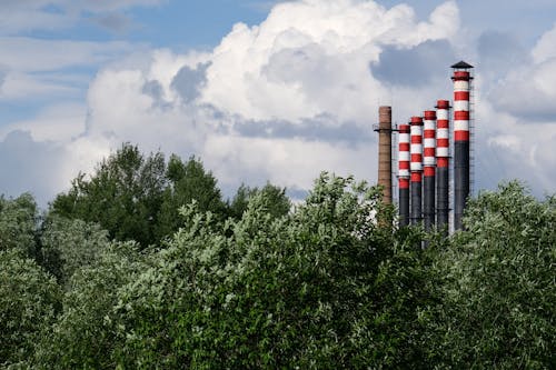 Chimney Pipes of a Factory