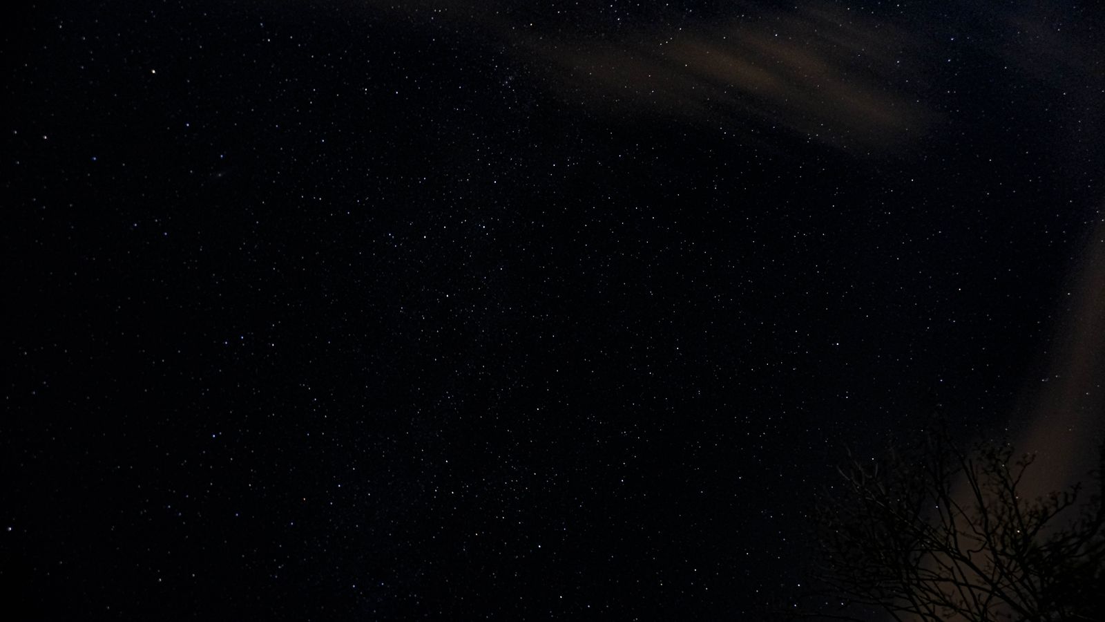 Beautiful clear night sky filled with stars