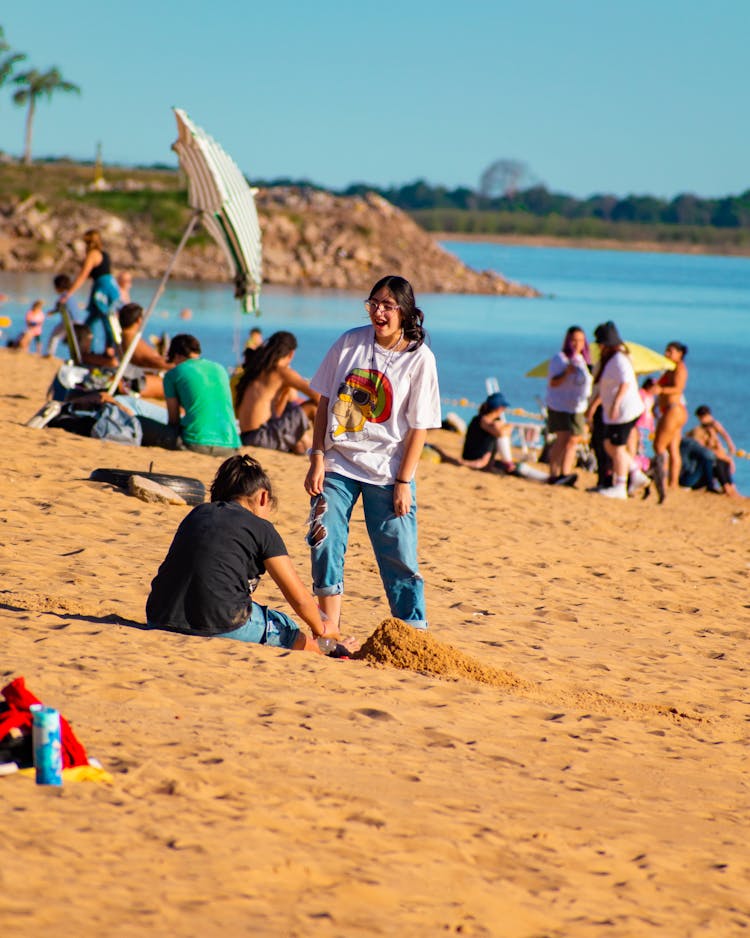 A People On The Beach 