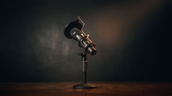 Studio microphone in low light - photo by Alan Quirvan on Pexels