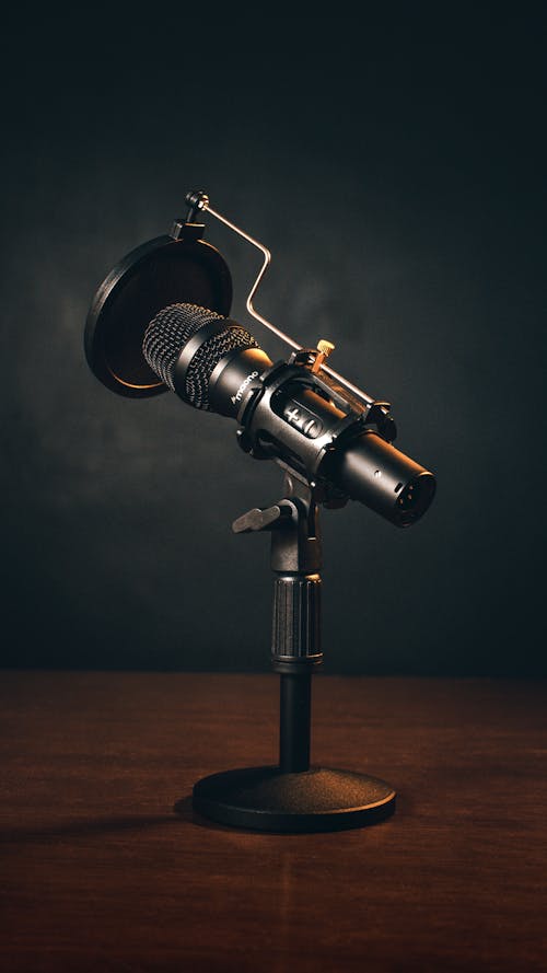 Free Close up of Microphone Stock Photo