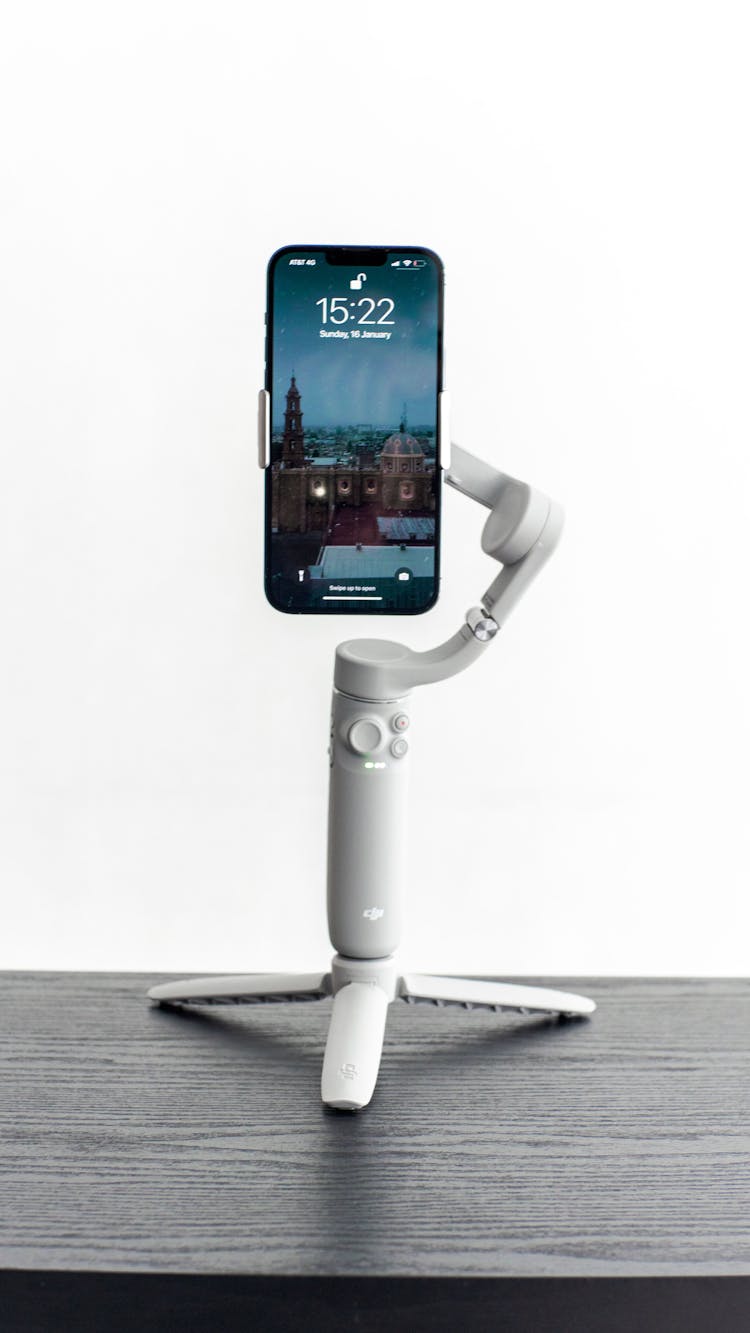 Smart Phone On A Stand