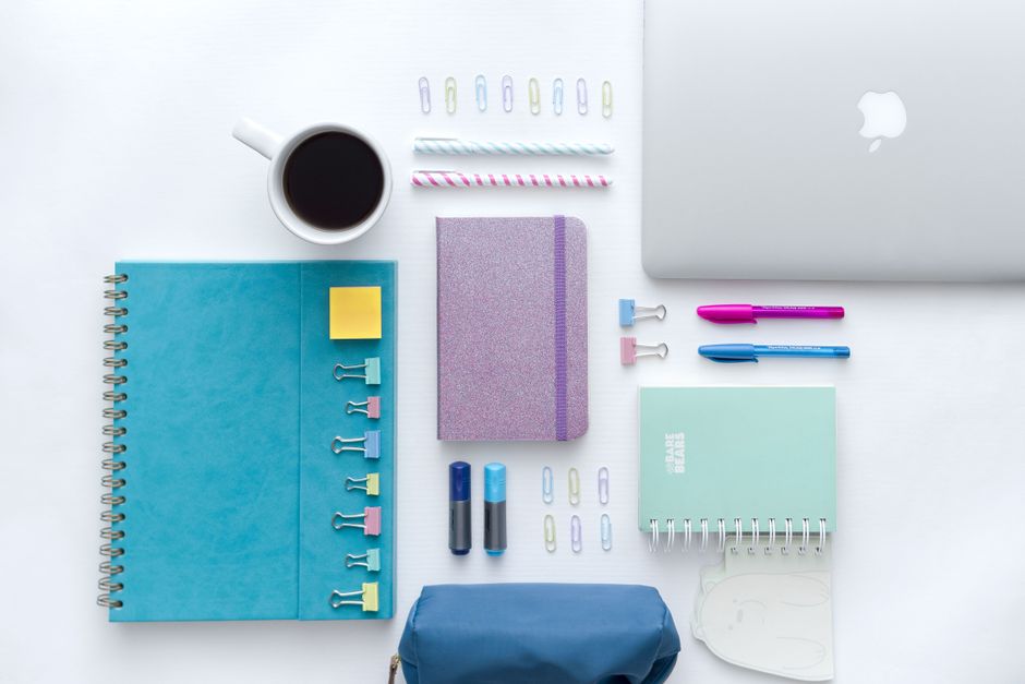 organized notebook productivity workspace