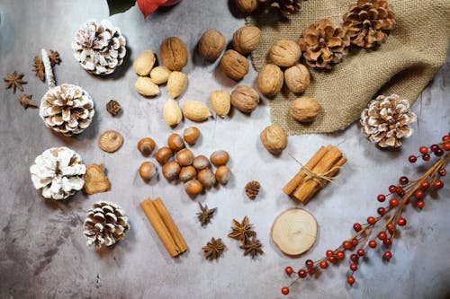 Nuts, Cinnamon Rolls and Cones