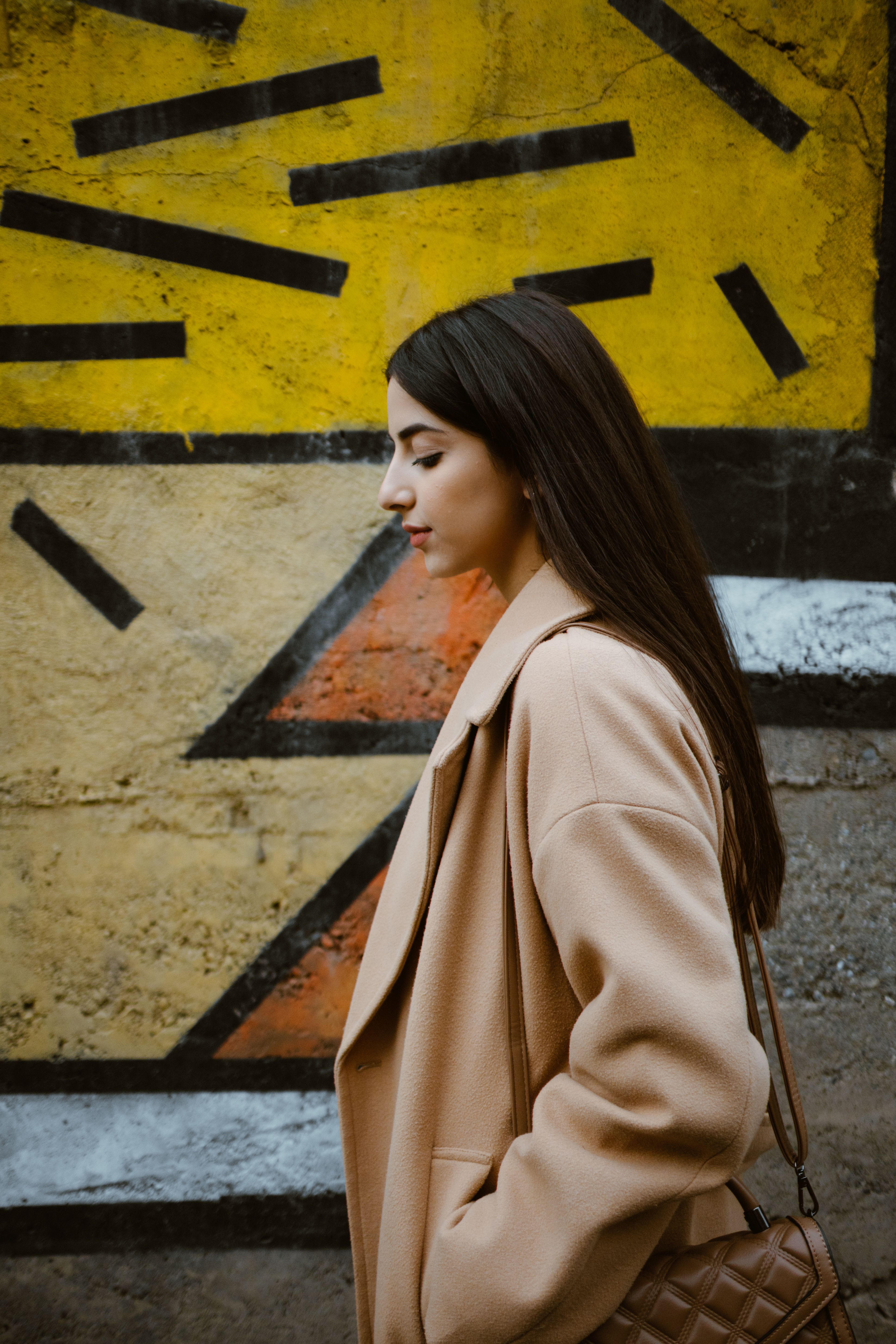 Beautiful Woman in Brown Coat · Free Stock Photo