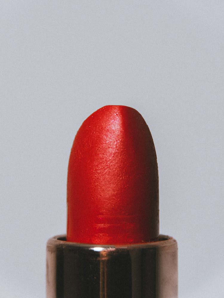 Close Up Of Red Lipstick