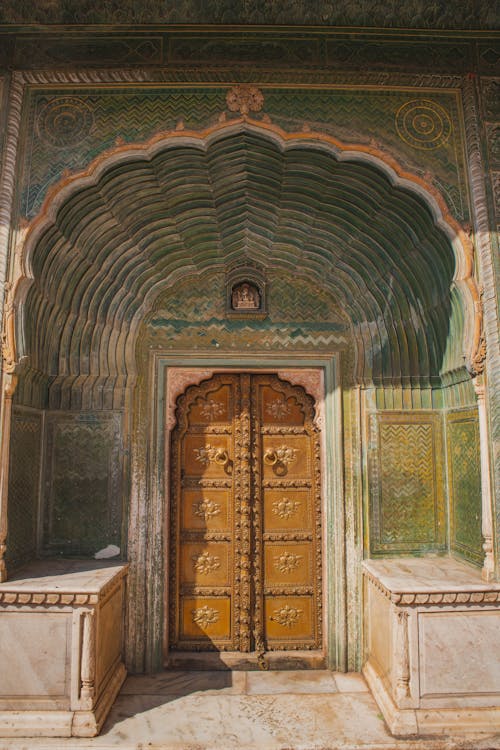 Ornamented Temple Door