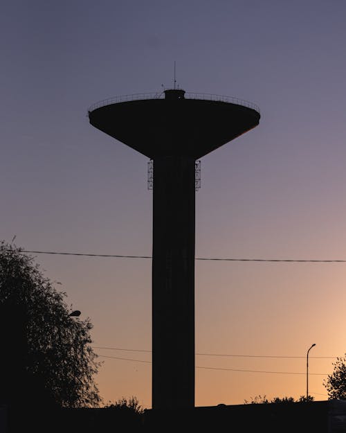 Silhouette of Radio Tower