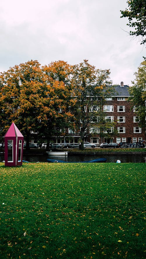 Apartment Building by the Canal in Amsterdam