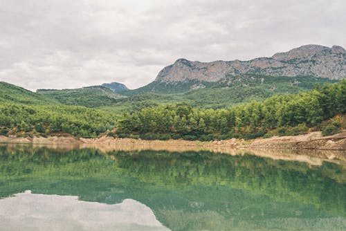Darmowe zdjęcie z galerii z fotografia przyrodnicza, góra, jezioro