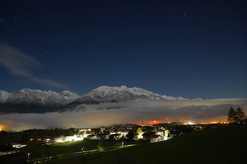 Avusturya, dunklen nacht, gece içeren Ücretsiz stok fotoğraf