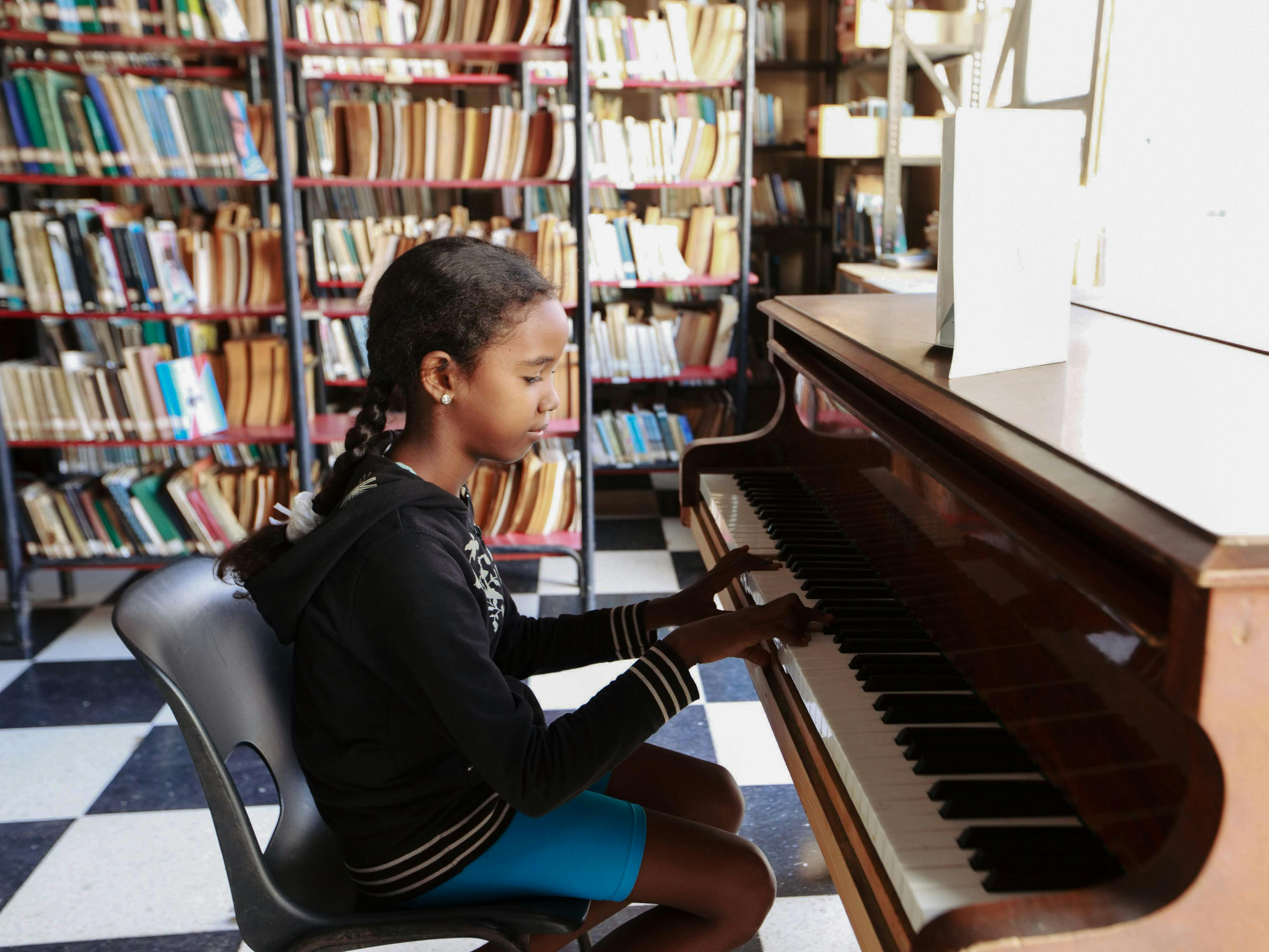 Black Child Playing Piano Photos, Download The BEST Free Black Child