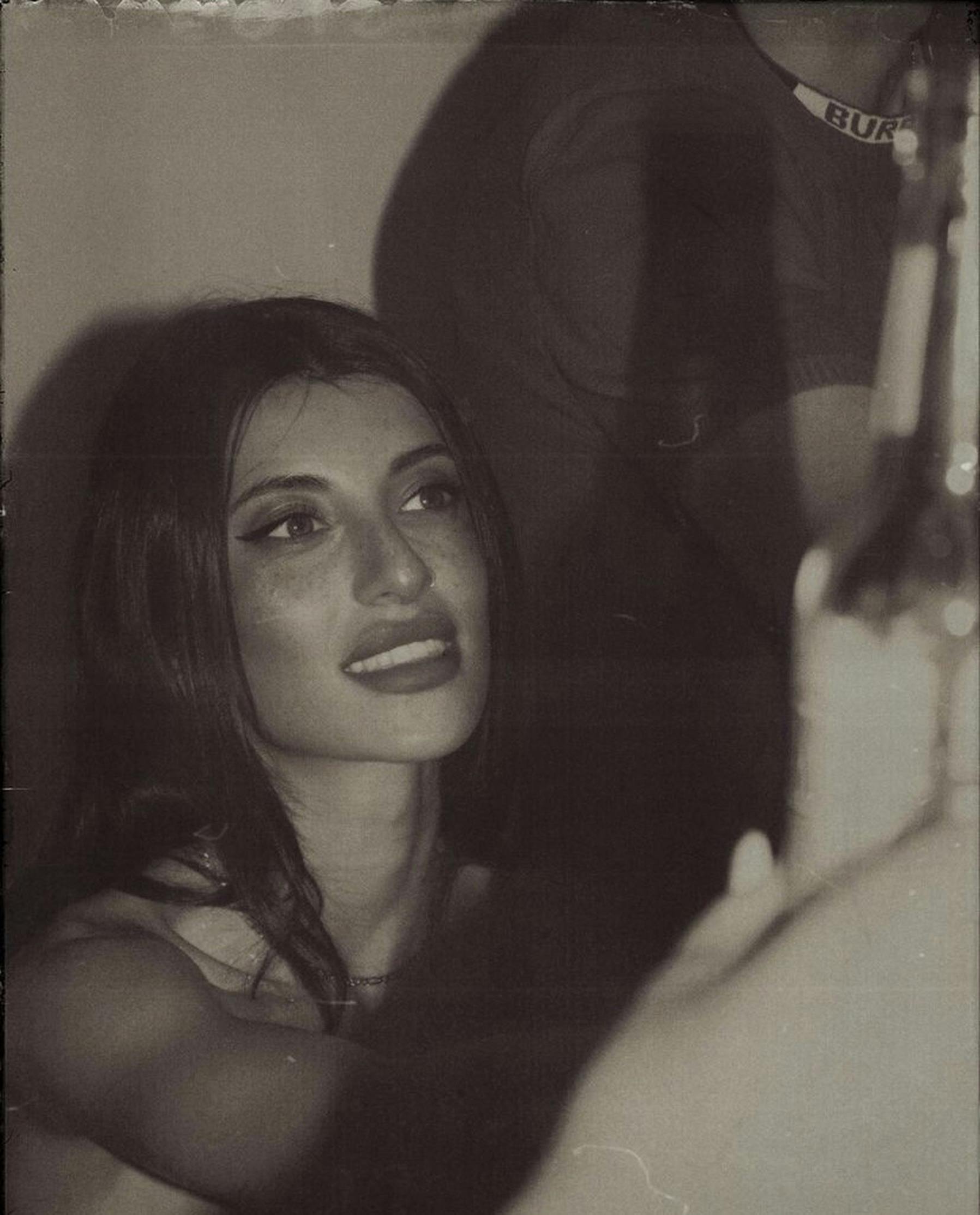 Black and White Analog Picture of a Young Woman · Free Stock Photo