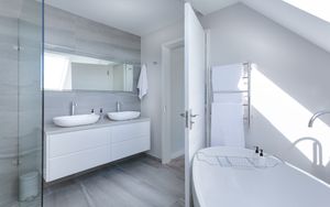 Clean bathroom