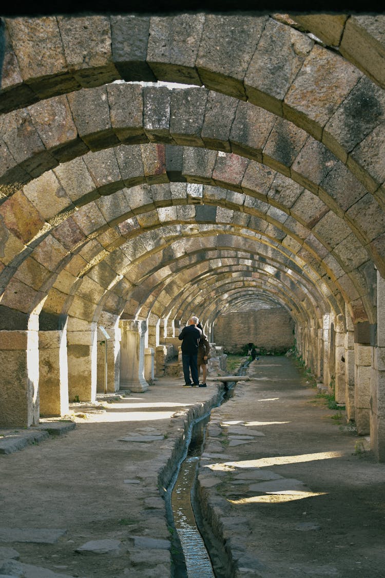 Stone Arches In The Smyrna Agora Ancient City