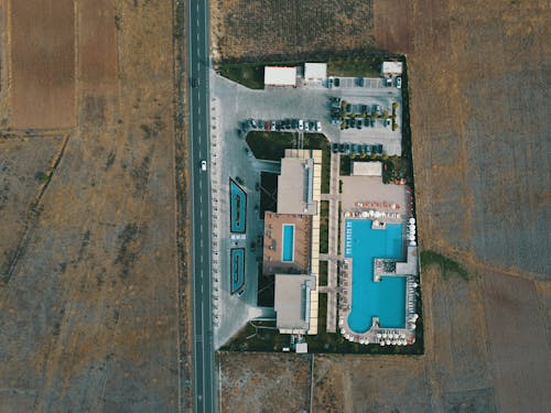 Aerial View of a Resort in the Countryside