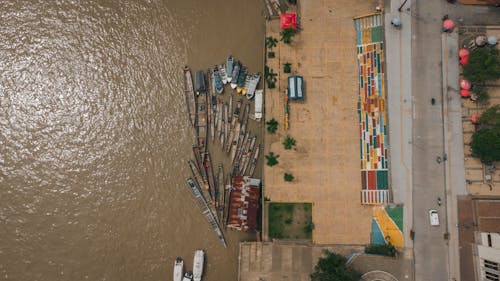 Kostenloses Stock Foto zu aufsicht, boote, dock