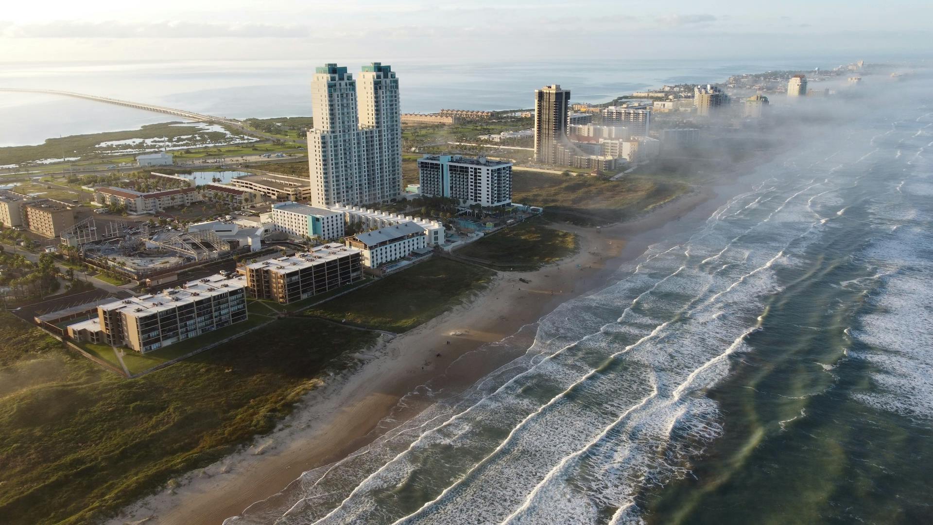 Birds Eye View of South Padre Island, Texas