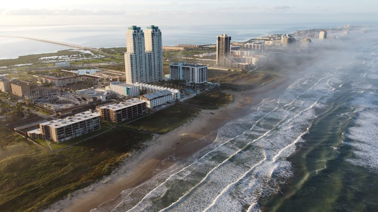 Birds Eye View Of South Padre Island, Texas