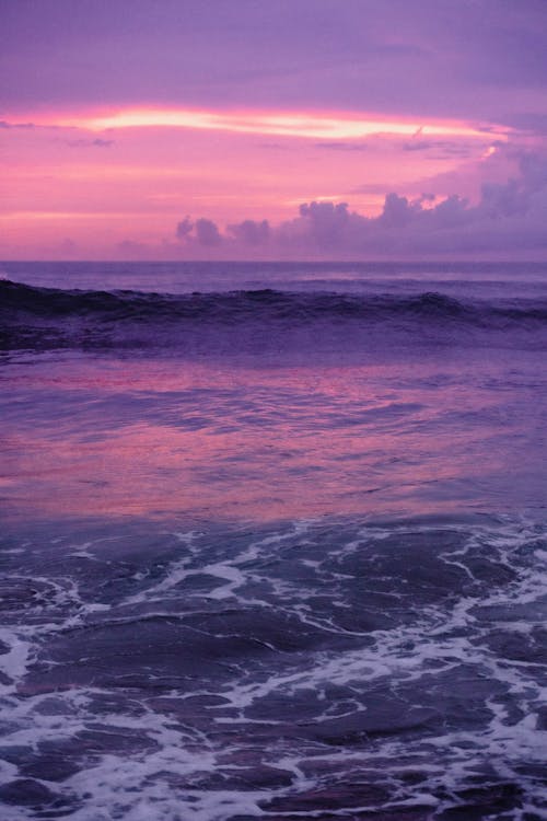 Foto profissional grátis de beira-mar, cair da noite, cênico