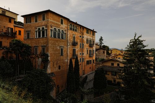 Free Charming Renaissance architecture in scenic Spoleto, Umbria, Italy. Stock Photo