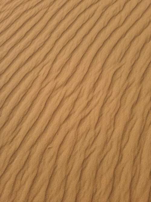 Free Ribbed sand texture in Marrakesh-Safi's desert landscape. Stock Photo