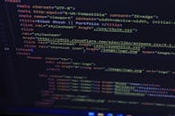 Close up of Code on Screen