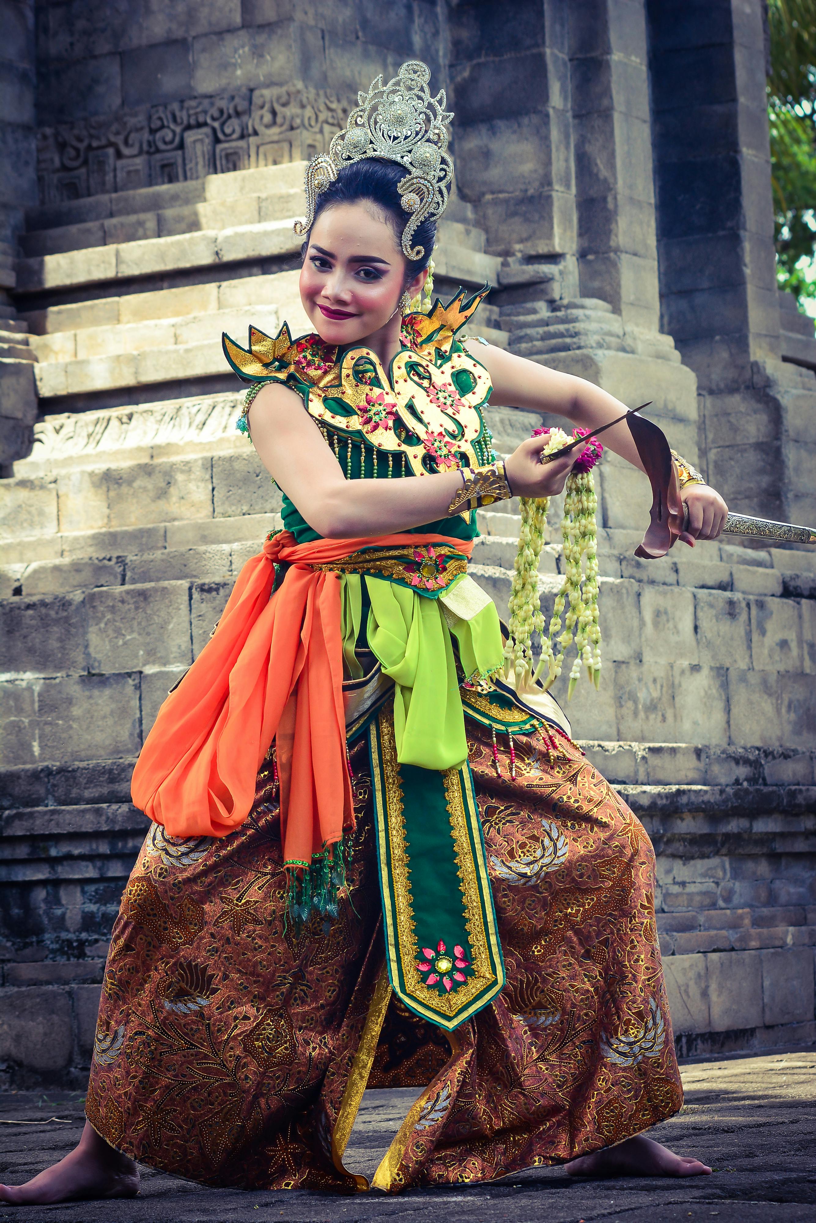 Female Dancer Wearing a Traditional Costume · Free Stock Photo
