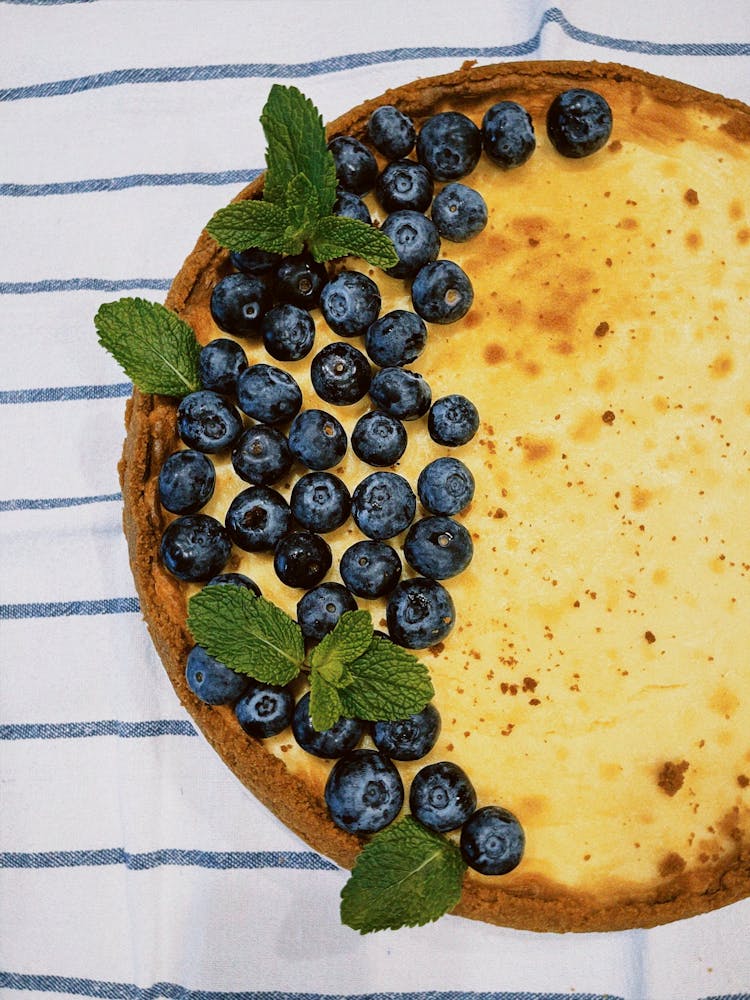 A Pie With Blueberries