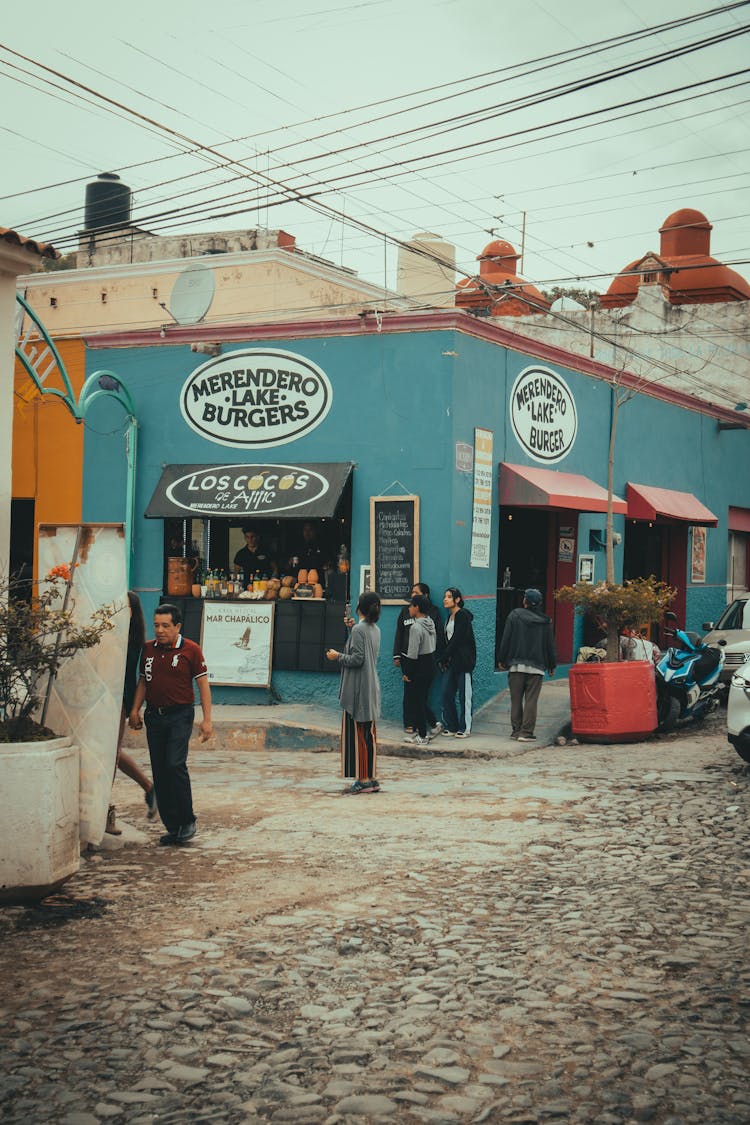 People On Street In City