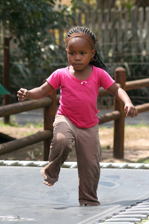 Photograph of a Girl Running 