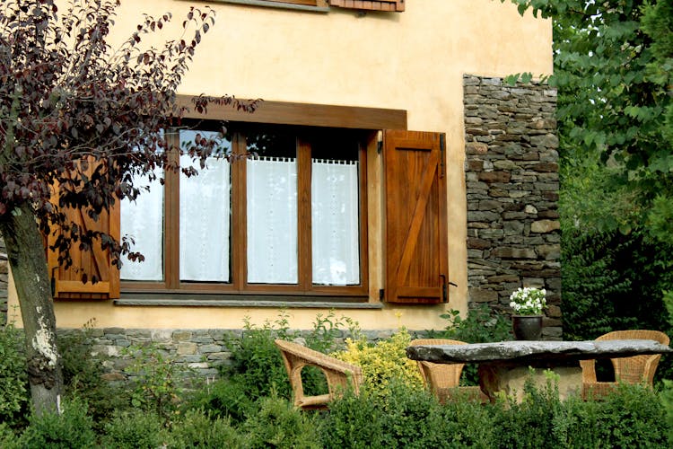 Cozy House With Wooden Windows 