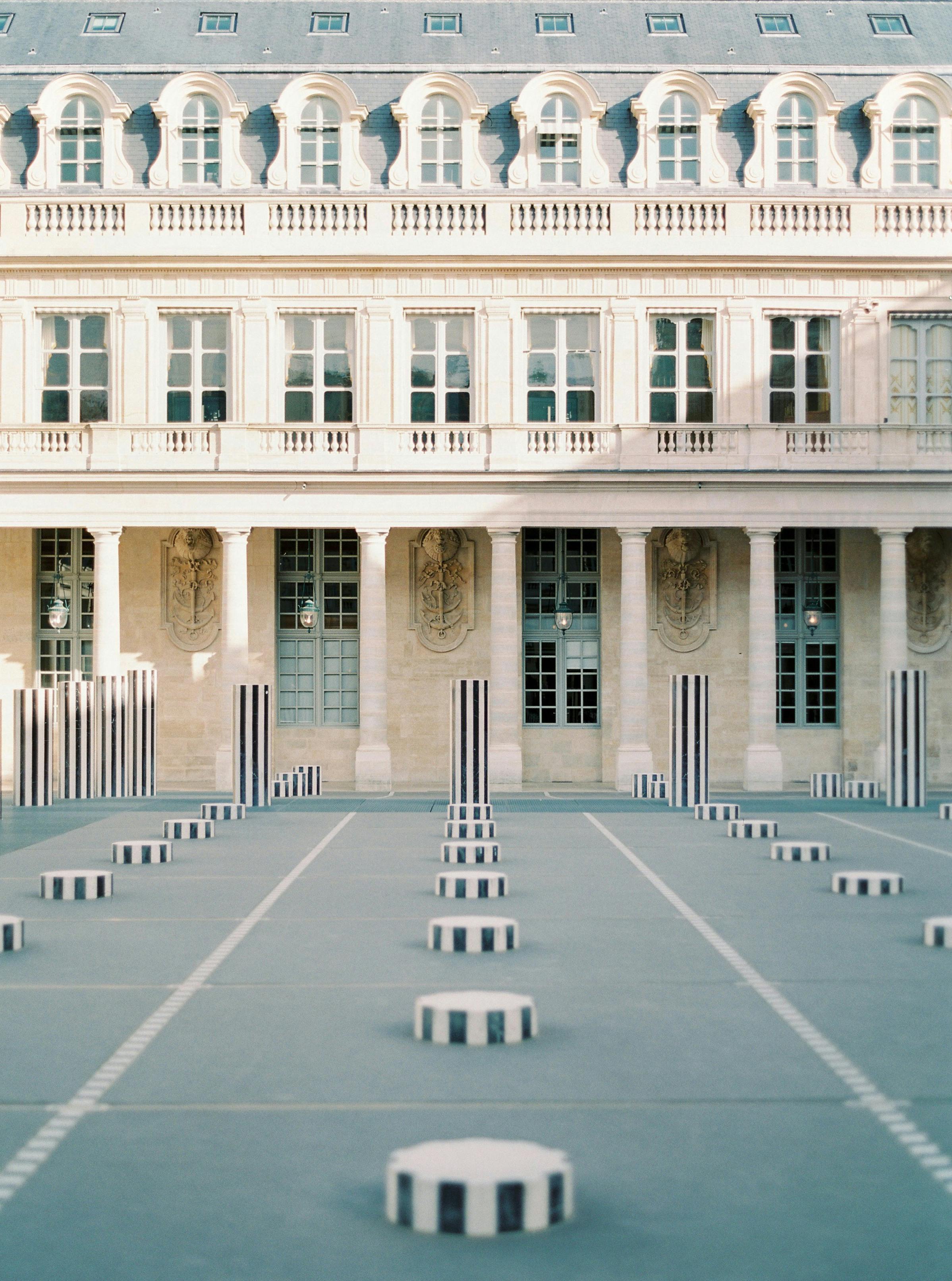 Palais Royal courtyard in Paris on fine day · Free Stock Photo