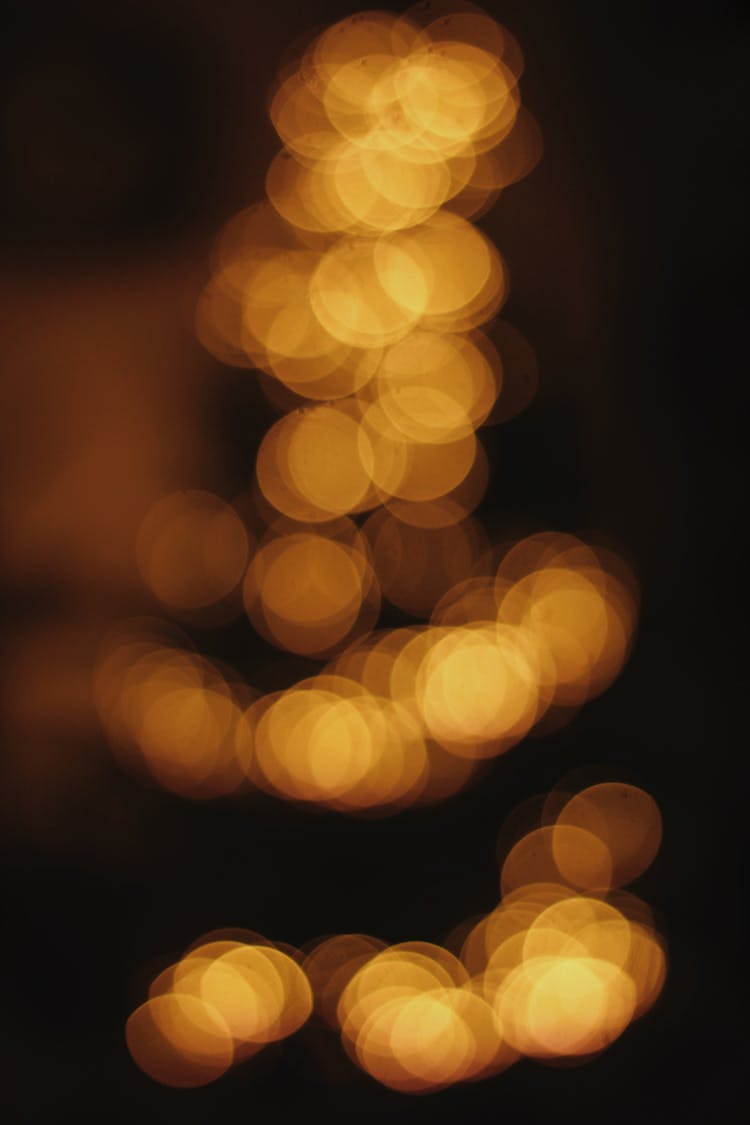 Golden Bokeh Circles