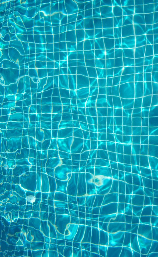 Balanced clear pool water
