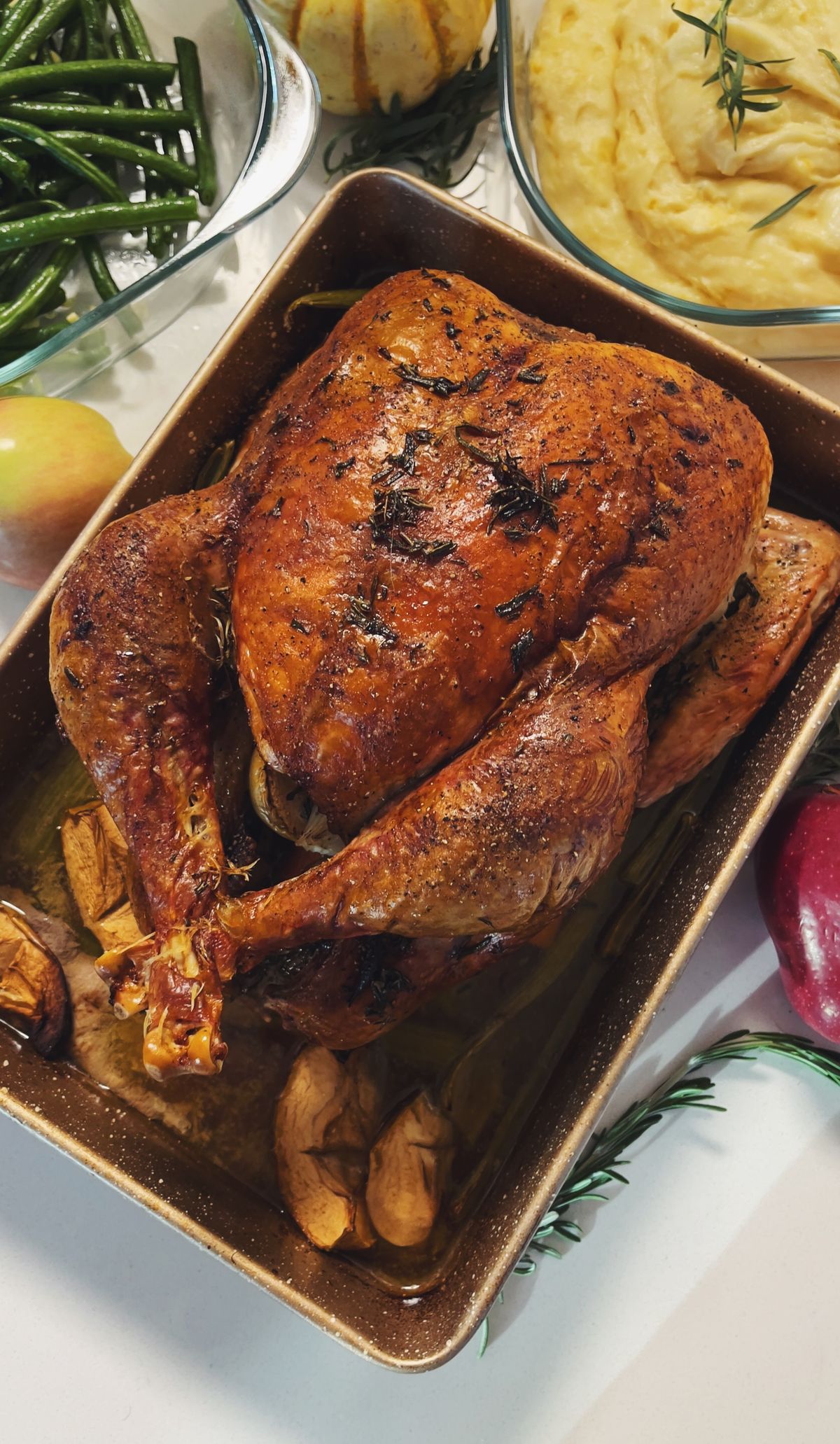 Roasted turkey dinner