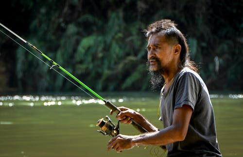 Man with Fishing Rod 