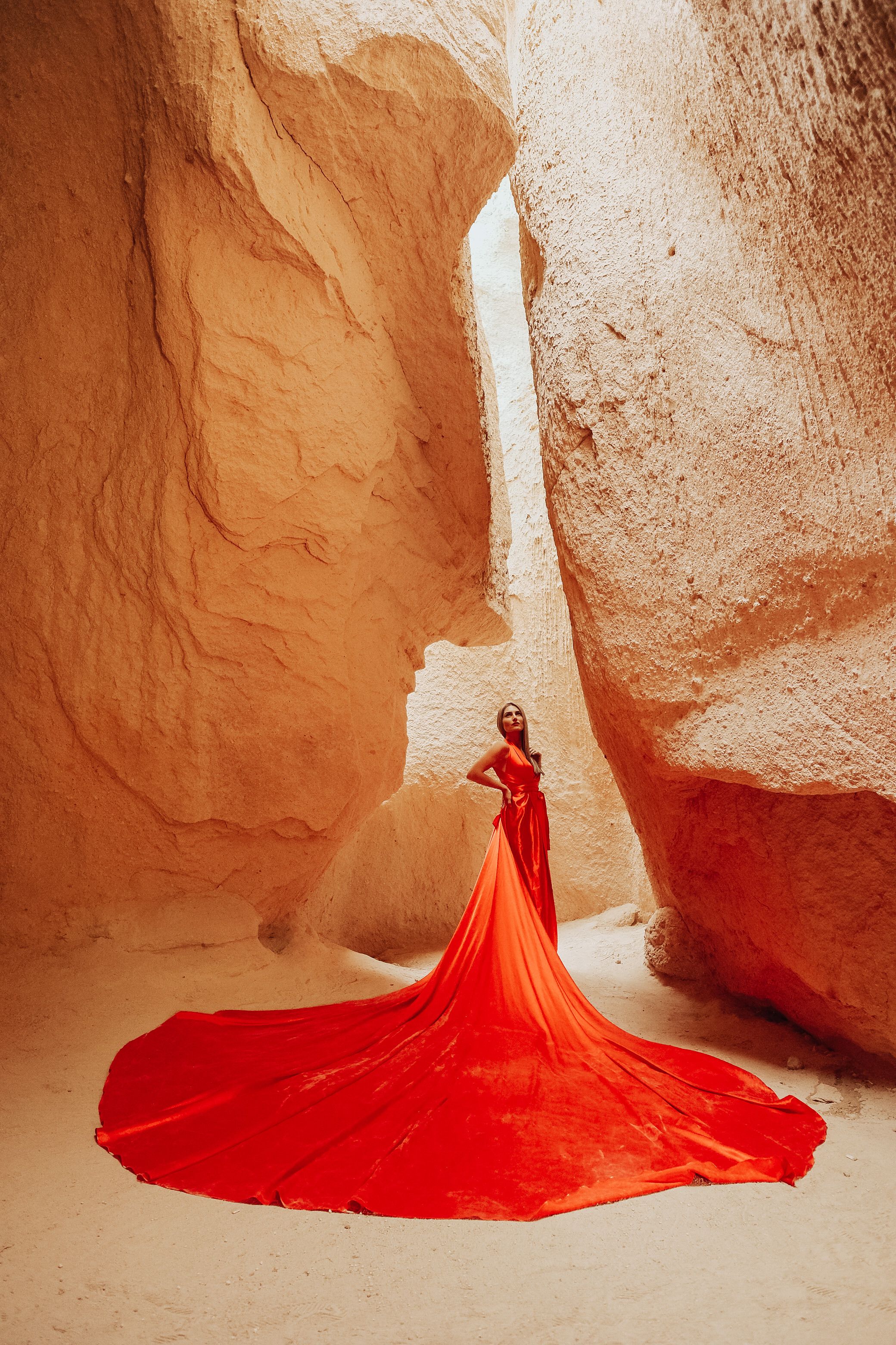strapless open back dress Women's Scarlet Fit and Flare Cape Shoulder Foam Spandex Mini Dress S/M/L/XL/Customize Red Mean Blvd Red / L