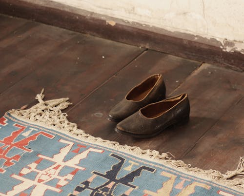 Shoes on Wooden Floor
