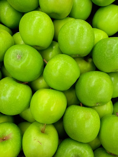 Green Apples in Close Up Shot