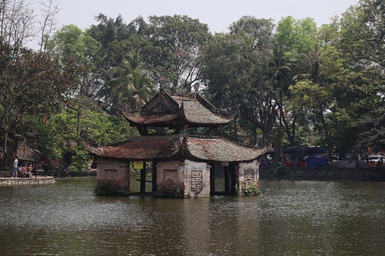 Old Temple In River