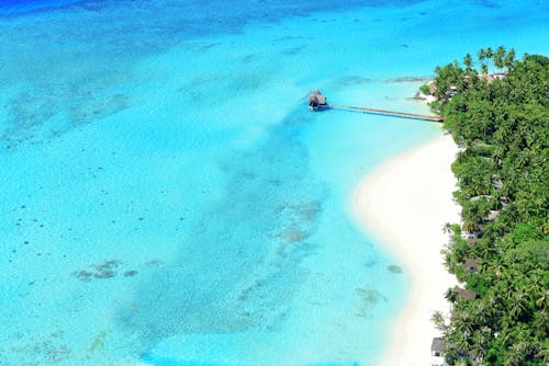 Vista De Pájaro De La Playa