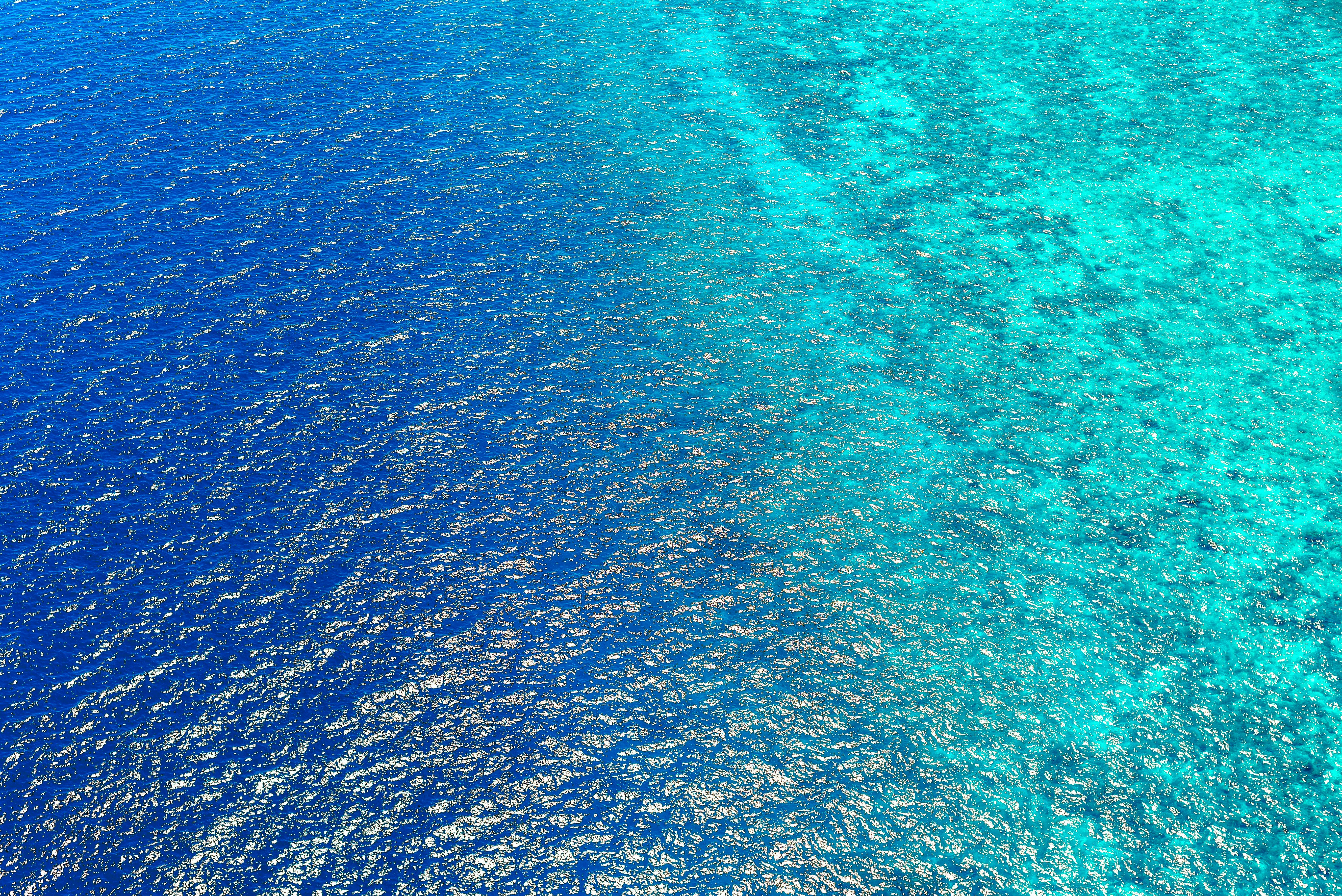 Ocean Waves Wallpaper 4K Aerial view Blue Water Pattern 4605