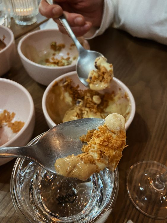 Food In Spoon Food on Spoons · Free Stock Photo
