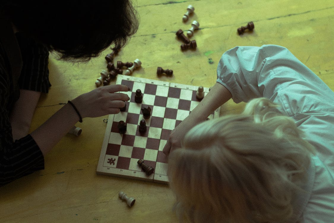 Photograph of Girls Playing Chess